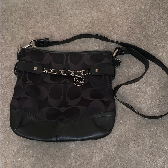 Coach Handbags - Black Coach crossbody purse